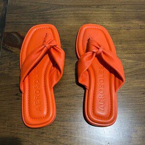 Aerosoles Bond Sandals in Mandarin Leather